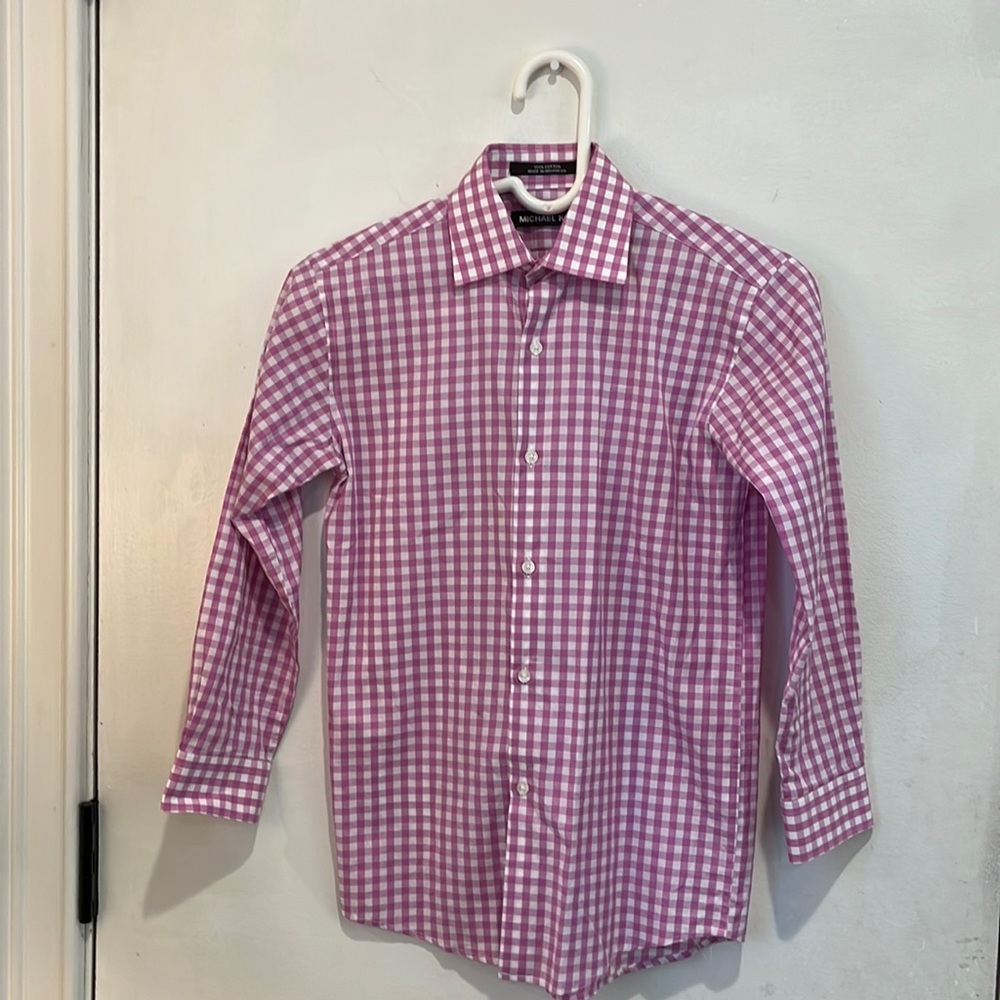 Michael Kors purple white button down